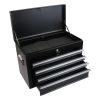 High Capacity Rolling Tool Chest with Wheels and Drawers; 6-Drawer Tool Storage Cabinet--BLACK