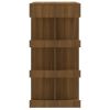 Bar Table with Storage Rack Brown Oak 39.4"x19.7"x40"Engineered Wood