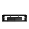 FURNITURE &amp; RUGS TV Stand 160 LED Wall Mounted Floating 63&quot; TV Stand (black)