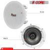 5 Core 6 Pieces 6.5 Inch Ceiling Speaker Wired Waterproof in Ceiling/in Wall Mounted CL 6.5-12 2W 6PCS