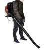 76cc gasoline backpack  leaf blower 4 cycle engine gas powered with nozzle extension fow lawn care