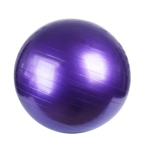 PVC Fitness Balls Yoga Ball; Thick Explosion-proof Exercise Balance Ball For Home Gym Pilates 17.72inch/21.65inch/25.59inch/29.53inch/33.46inch (Color: Purple)