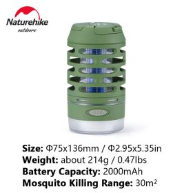 Naturehike Mosquito Repellent Light Outdoor Electronic Insect Killer Camp Light (Color: Green)