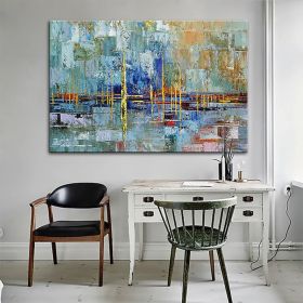 Handmade Oil Painting Large Size Abstract Oil Painting on Canvas Modern Wall Art Picture Home Hallway Living Room Decoration Painting No Framed (size: 60x90cm)