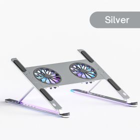 RGB Light Laptop Stand With Cooling Fan For iPad Tablet Bracket IPad Notebook Holder Support Macbook Gaming Laptop Accessories (Ships From: China)