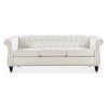 84.65" Rolled Arm Chesterfield 3 Seater Sofa.