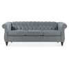 84.65" Rolled Arm Chesterfield 3 Seater Sofa.