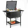 Outdoor Patio Pool Party Ice Drink Bar Table Cooler Trolley