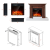 Living Room Wall Mounted Heater Ultrathin Fireplace With Multiful Function