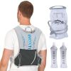 Sport Hydration Vest Running Backpack with 15oz 50oz Water Bladder Adjustable Strap Storage Bag for Trail Running Marathon Race Hiking