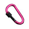 Aluminum D-Ring Locking Carabiner Light but Strong NOT for Climbing(Pack of 10)