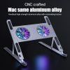 RGB Light Laptop Stand With Cooling Fan For iPad Tablet Bracket IPad Notebook Holder Support Macbook Gaming Laptop Accessories