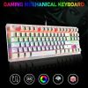 60% Mechanical Gaming Keyboard Type C LED Backlit Wired 88 Key for PC/Laptop/MAC