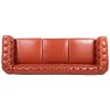 84.65" Rolled Arm Chesterfield 3 Seater Sofa.