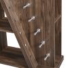 Kitchen Island Cart on Wheels with Adjustable Shelf and 5 Wine Holders, Storage Cart for Dining Room, Kitchen