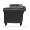 84.65" Rolled Arm Chesterfield 3 Seater Sofa.