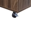 Kitchen Island Cart on Wheels with Adjustable Shelf and 5 Wine Holders, Storage Cart for Dining Room, Kitchen