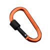 Aluminum D-Ring Locking Carabiner Light but Strong NOT for Climbing(Pack of 10)