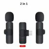 Wireless Lavalier Microphone Portable Audio Video Recording Mini Mic For IPhone Android Long Battery Life Live Broadcast Gaming