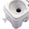 5.3 Gallon 20L Flush Outdoor Indoor Travel Camping Portable Toilet for Car;  Boat;  Caravan;  Campsite;  Hospital