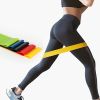 Yoga Resistance Belt Set For Leg Thigh Hip Arm Training; Elastic Pilates Stretch Band For Men Women Outdoor Gym Fitness Sports Training